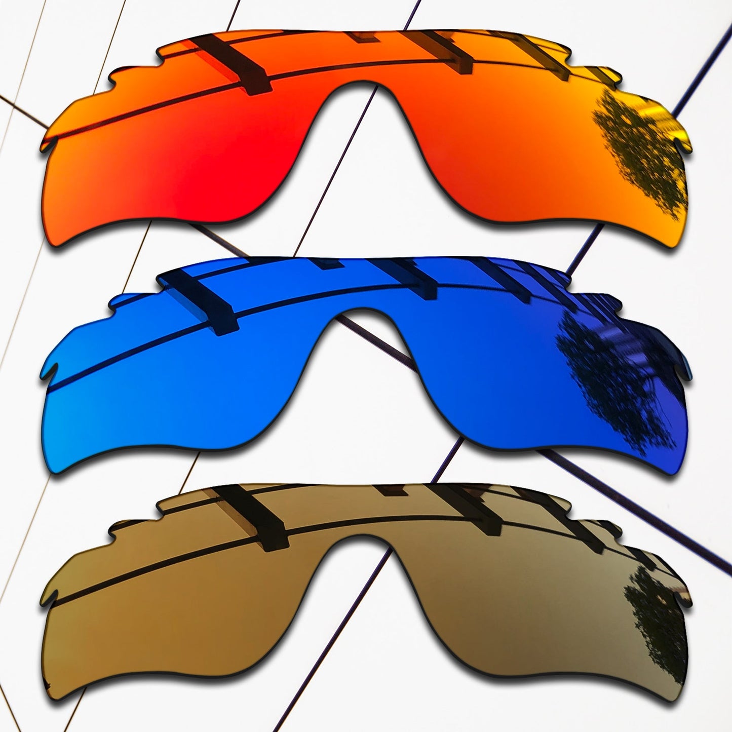 Polarized Replacement Lenses for Oakley RadarLock Path Vented Sunglasses