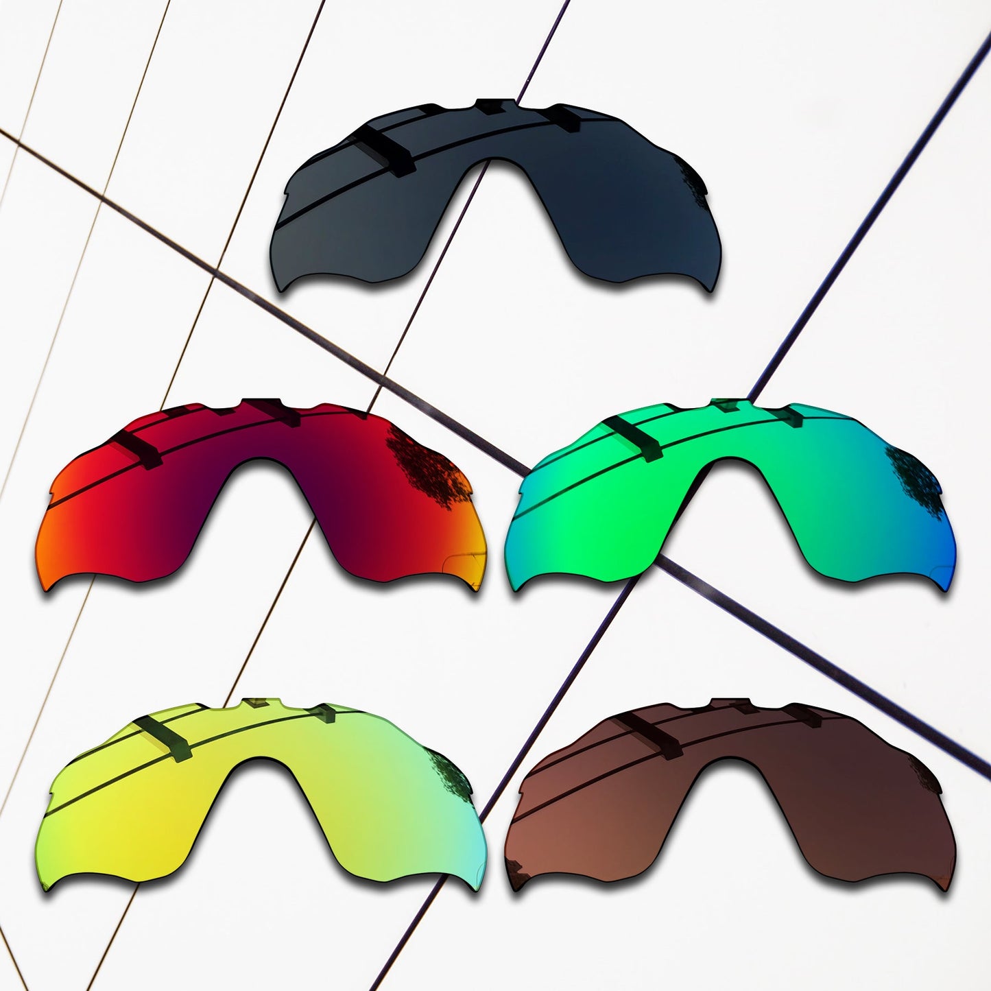 Polarized Replacement Lenses for Oakley Radar Pace Sunglasses