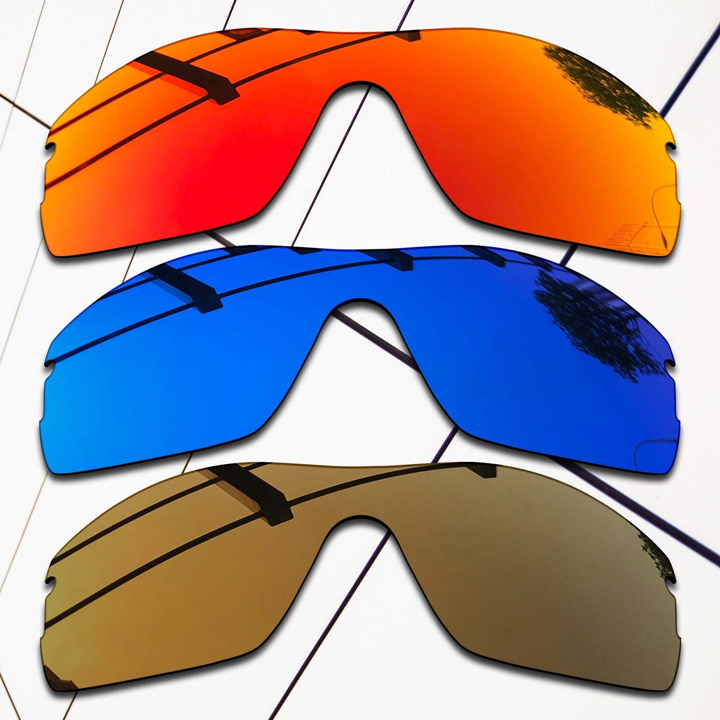 Polarized Replacement Lenses for Oakley Radar Pitch Sunglasses