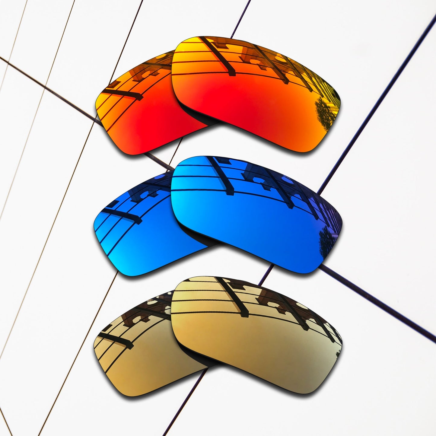 Polarized Replacement Lenses for Oakley Si Ballistic Det Cord Sunglasses