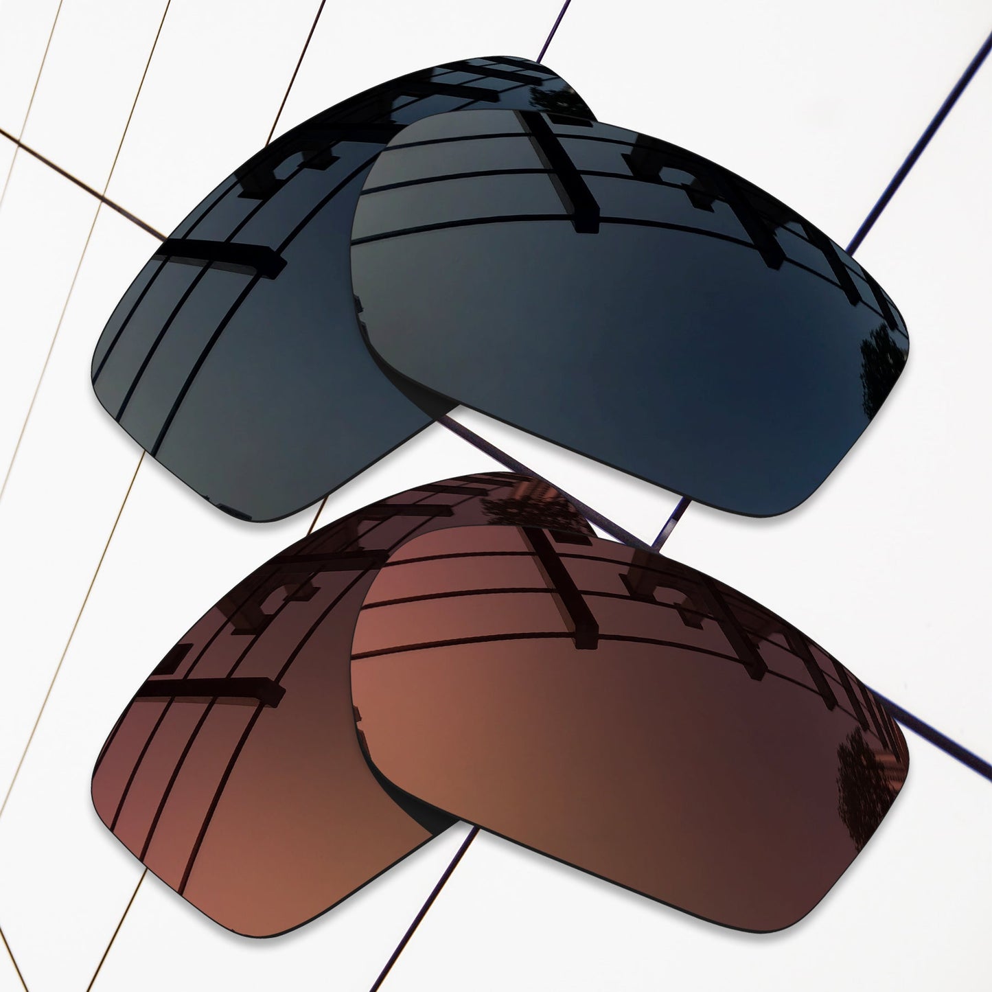 Polarized Replacement Lenses for Oakley Sliver Stealth Sunglasses