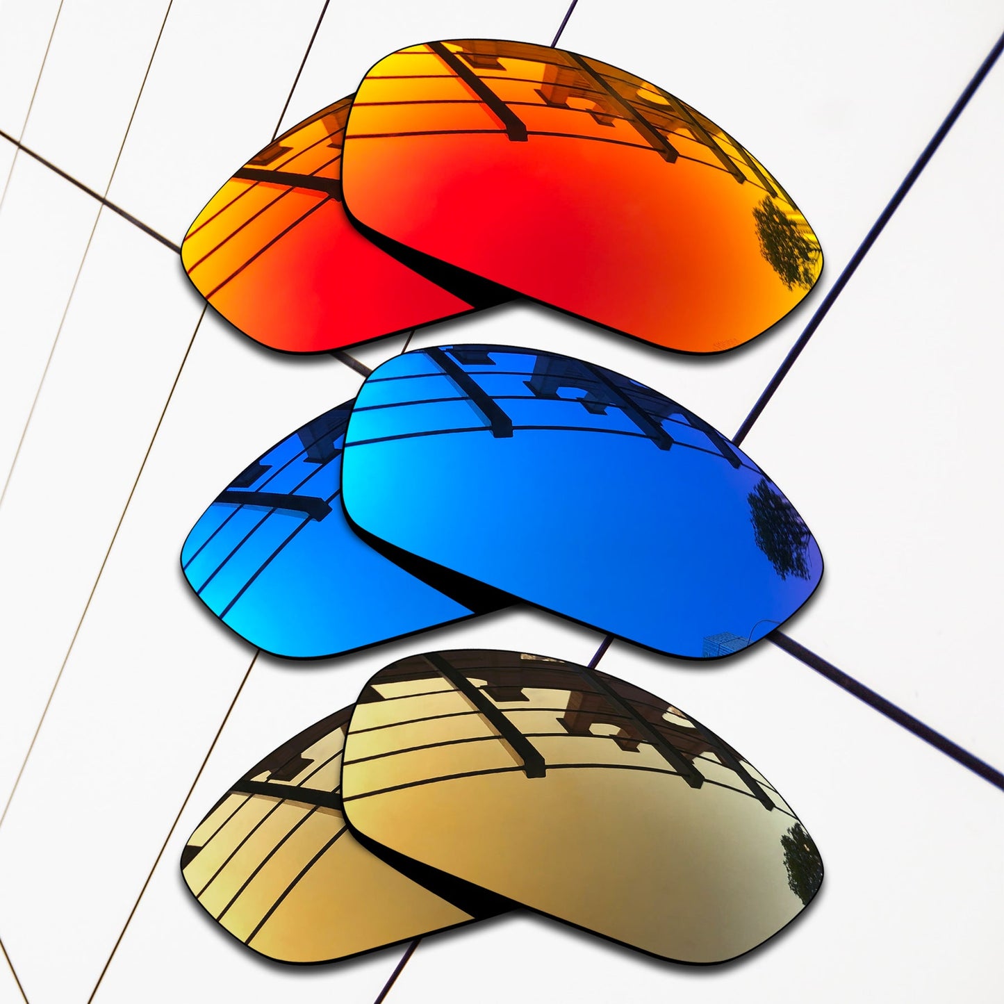 Polarized Replacement Lenses for Oakley Spilt Jacket Sunglasses