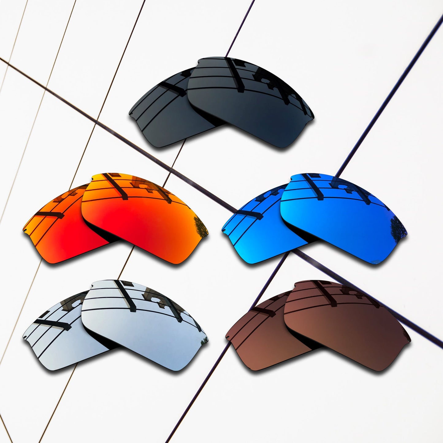 Polarized Replacement Lenses for Oakley WireTap Sunglasses